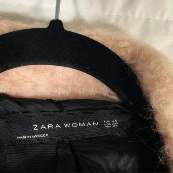 Zara Cozy Cream Teddy Jacket - Picture 3 of 5